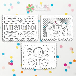 Tiras de papel picado BAUTIZO 1