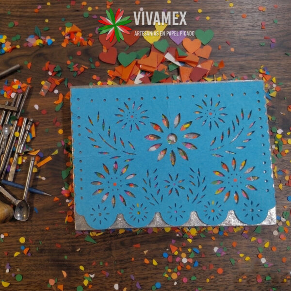 Calado Tiras de papel picado DESTELLO floral