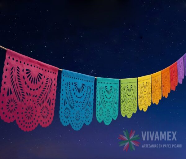 Tira Tiras de papel picado DESTELLO 1 multicolor