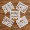 Tiras de papel picado Boda I