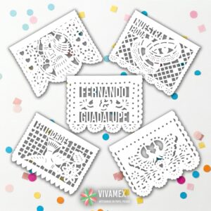 BdaIIp Tiras de papel picado Boda I