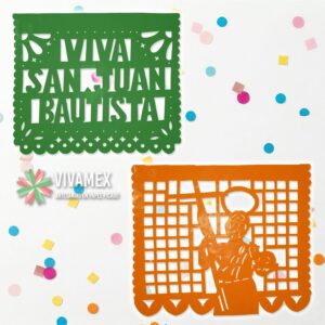 SANJUANBAUTISTAP Papel picado SAN JUAN BAUTISTA plástico