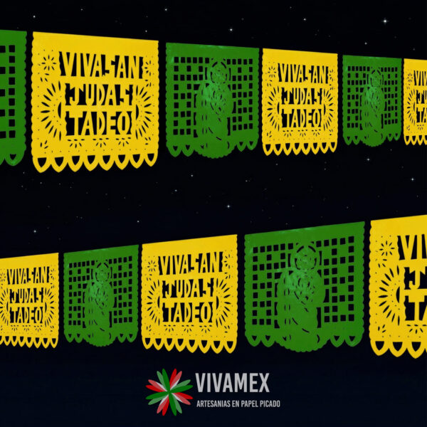 Papel picado SAN JUDAS TADEO plástico